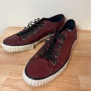 John Varvatos Star Usa Bootleg Low top Sneaker in Brick Red